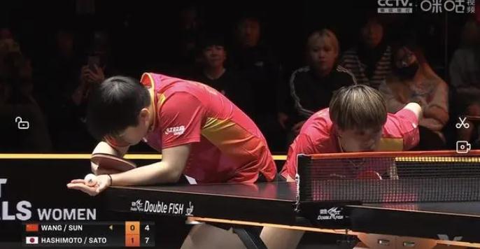 孙颖莎王艺迪不敌日本削球组合