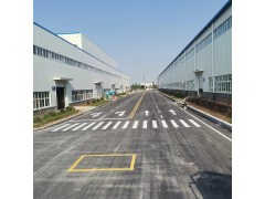 马路划线、路面行车道划线、人行通道斑马线、工厂道路画线图2