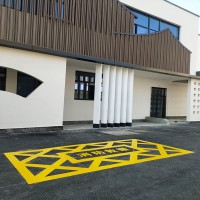 消防车道消防登高场地及回车场划线标准 登高消防车作业区施工