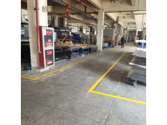 苏州工业园区马路牙子黑黄标线 苏州货架区域线和货位线图1