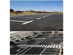 苏州厂区道路划线尺寸 苏州工厂导向标志尺寸 常熟车道车位画线图2